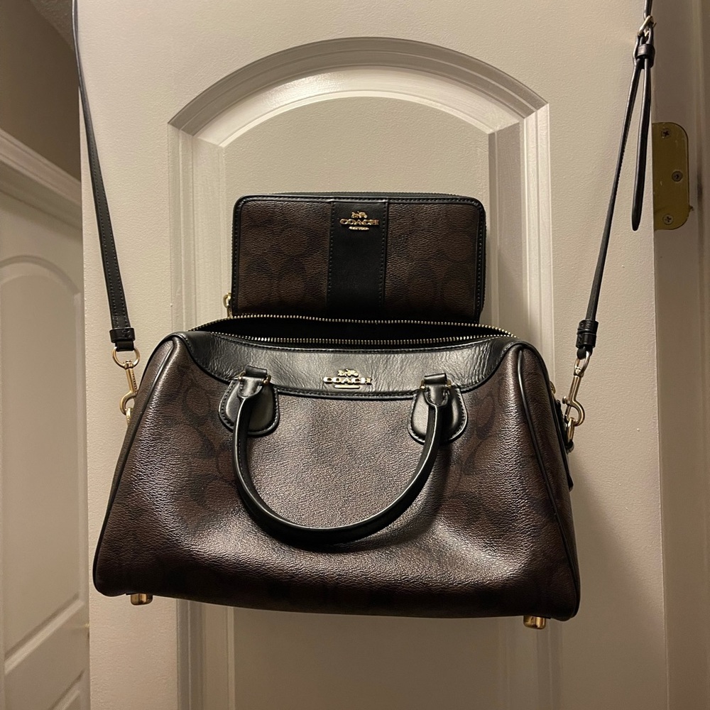 Coach bag and matching wallet